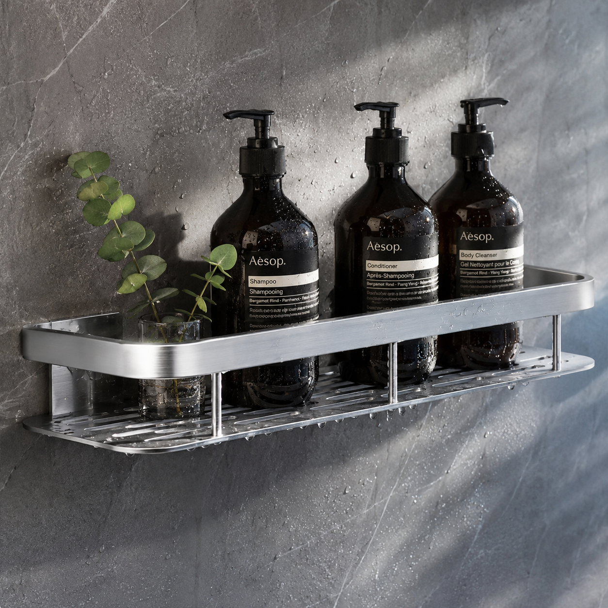 Serenity Series Aluminum Shower Shelves